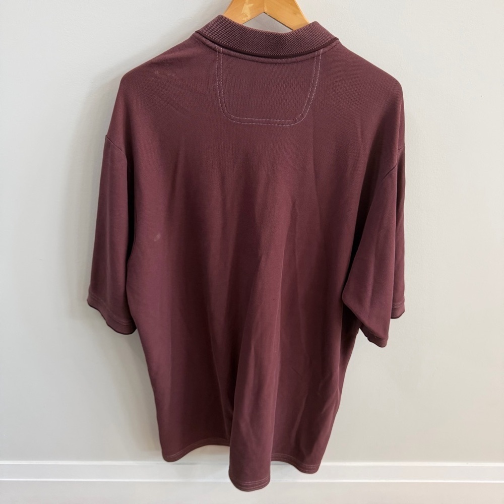🍷 Tommy Bahama Men’s Burgundy Polo Shirt – XL Tall - Picture 4 of 8
